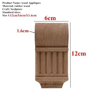 European Style Wood Carved Corner Applique Furniture Vintage Home Decoration 1Pc • $12.74