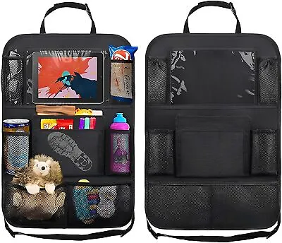 Car Back Seat Organiser Storage Multi Pocket Travel Tidy Kids Tablets Toy Holder • £8.99