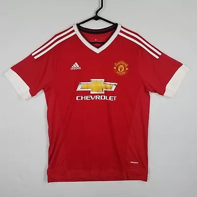 Adidas Manchester United #10 Rooney Jersey 2015-16 Home L Climacool FC Soccer • $45