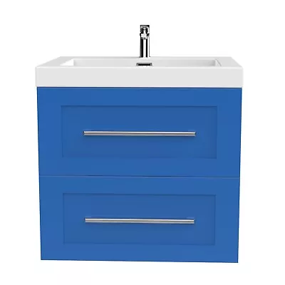 24  Bathroom Vanity With Sink MDF Wall Mounted Floating Cabinet Closing Drawers • $1204.50