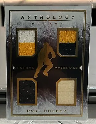 PAUL COFFEY 2014-15 Panini Anthology Tetrad Materials Stick/Jersey 256/299 • $5.99