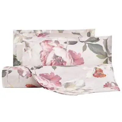 MIRABELLO Vanity Flowers Percale Double Duvet Cover • $181.61