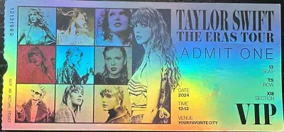 Taylor Swift VIP Eras Tour Ticket Souvenir Collectors Edition Concert Sydney • $69.99