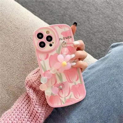 $14.99 • Buy Cute Girl Shockproof Flower Case W/Strap For IPhone 14 13 Pro Max 12 11 X XR 7 8