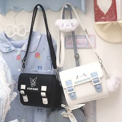 Kawaii Kuromi My Melody Cinnamoroll Crossbody Bag Anime Sanrios Jk Shoulder Bags • £7.19