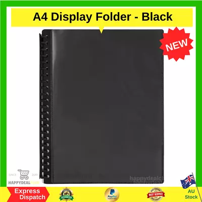 A4 Display Folder - Black - School Stationery - Office Supplies - Work • $3.50