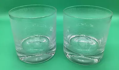 Mikasa Cheers Etched Double Old Fashioned Whiskey Lowball Glasses  Set Of 2 • $24.99