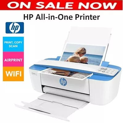 $59.95 • Buy HP All-in-One Wireless Printer SCAN COPY PRINT Multifunction Colour Student Offi