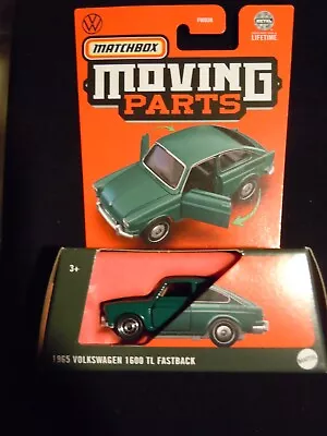 2024 Matchbox Moving Parts 1965 VOLKSWAGEN 1600 TL FASTBACK Gree New Card Design • $4.49