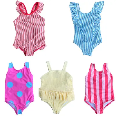 Baby Girls Swimsuit Swimwear Swimming Costume Primark Holiday Toddler Pool Cute • £6.99