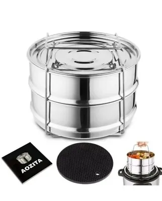 Aozita M2TS Stackable Steamer Insert Pans With Sling For Instant Pot Access. 230 • $50