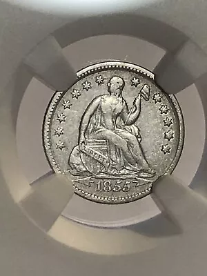 1855 Seated Liberty Half Dime • $4.25