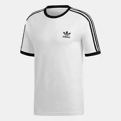 Adidas Originals Men’s 3 Stripes Cotton T-shirt Crew Neck Short Sleeve Top • $15.54