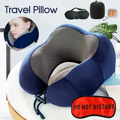 $16.49 • Buy Memory Foam U-shaped Travel Pillow Neck Support Rebound Pad Sleeping Headrest AU