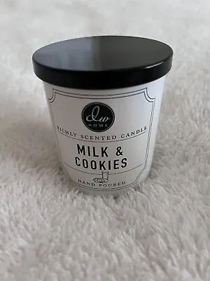 Large New DW HOME Milk And Cookies White Candle 108g 3.8 Oz Small Size • £14.95