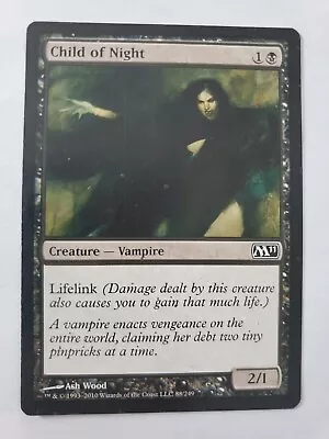 MTG Magic The Gathering Card Child Of Night Creature Vampire Black 2011 • $7.95