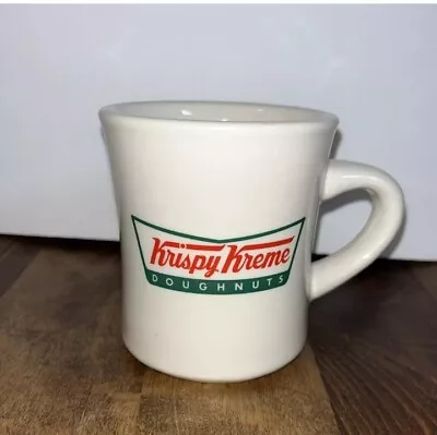 Krispy Kreme Doughnuts Coffee Mug Cup BIG Heavy Raised Logos 14oz QUICK SHIPPING • $7.95