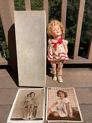 1930s IDEAL SHIRLEY TEMPLE DOLL-ORIGINAL Clothes + BOX • $117