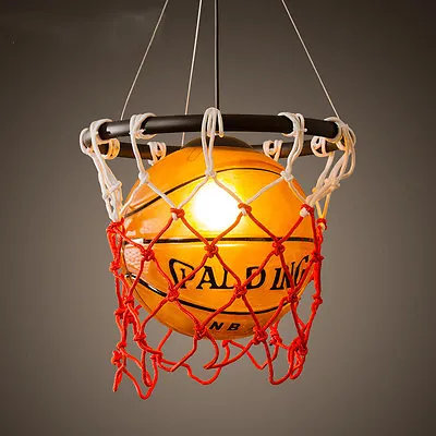 $67.19 • Buy Vintage Basketball Acrylic Ceiling Fixture Light Retro Chandelier Pendant Lamp