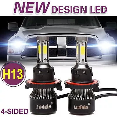 H13 LED Headlight Bulbs For Dodge Ram 1500 2500 3500 2006-2012 High Low Beam Kit • $13.73