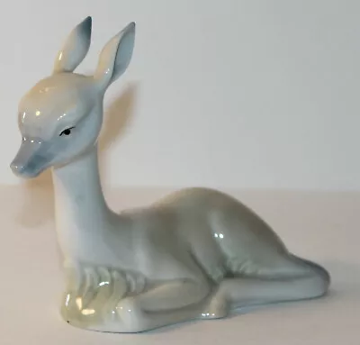 Porcelain Fawn Deer Figurine Porcelanas Miquel Requena Made In Spain • $14