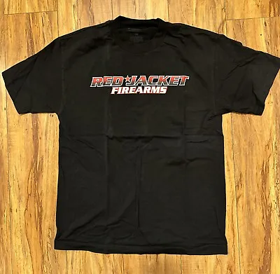 RED JACKET FIREARMS Rare Black Logo T-shirt M Medium Sons Of Guns Baton Rouge LA • $8.99