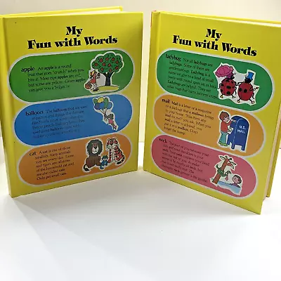 MY FUN WITH WORDS A-K AND L-Z HARDCOVER BOOK Lot Of 2 By James Ertel From 1974 • $12.99