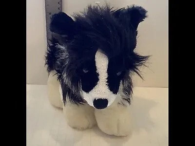 $18 • Buy Ganz Webkinz Border Collie Plush NO CODE Puppy Dog Stuffed AnimalToy Black White