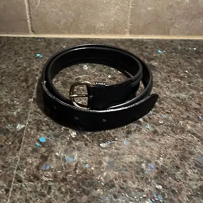 Versace Leather Belt Black Good Condition Vintage Versace Brass Used Authentic • $39.99