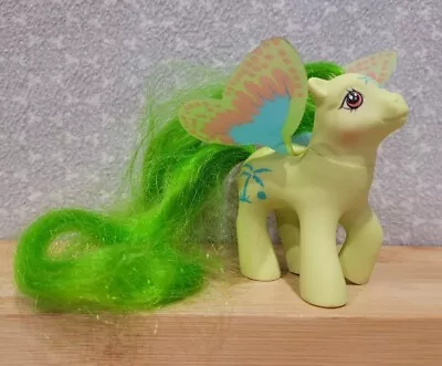 Vintage 1988 G1 My Little Pony Cool Breeze Windy Wing Pony Palm Tree Green • $89.99