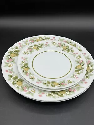 Mikasa  Eclipse  8  Dinner Plates And 7  Salad Plates Hand Painted Multicolored • $33.97