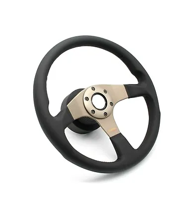 HONDA Civic 96-00 MOMO Tuner 350mm Silver Steering Wheel Kit New • $269.95