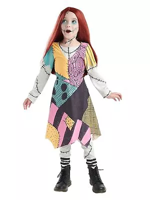 Disguise Girls Nightmare Before Christmas Sally Dress Wig Halloween Costume • $54.99