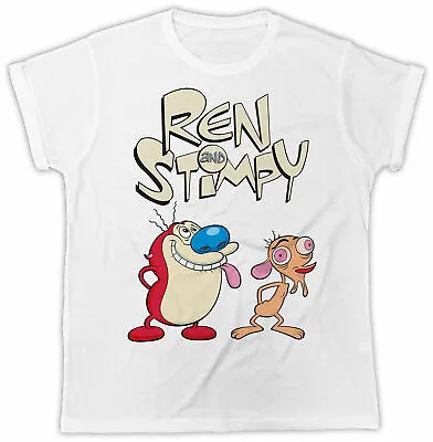 £6.99 • Buy Ren And Stimpy T Shirt Poster Retro Gift Cool Cartoon 80s 90s  Unisex Tee