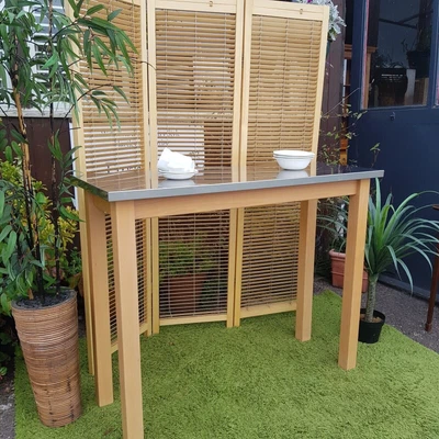 £104 • Buy Table - Commercial Style - Stainless Steel Top - High - Removable Legs