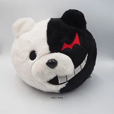 Super Danganronpa MC1504 Monokuma Head Furyu Cushion 9  Plush Toy Doll Japan • $31.27