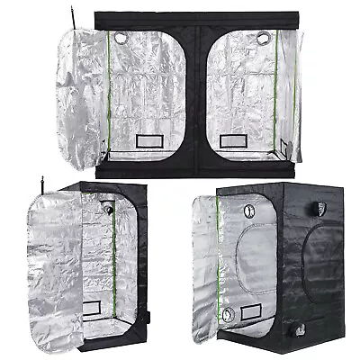 £14.50 • Buy Grow Tent Box Silver Mylar Hydroponics Bud Green Room Steel Poles