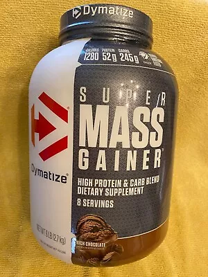 Dymatize Super MASS Gainer High Protein Carb Blend 8 Servings 6 Lbs Exp 05/2024 • $29.95