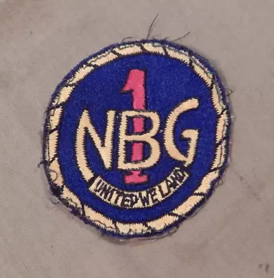 Vietnam War U.S. Navy Patch 1st Naval Beach Group NBG 1 “UNITED WE LAND • $6