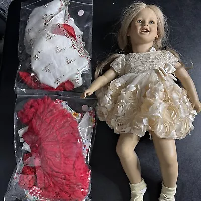 Annette Himstedt Lisa Doll 26  Puppet Kinder Barefoot Children Series 3420 Vinyl • $79.99