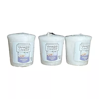 Yankee Candle Set Of 3 Samplers Votive Candles - Wedding Day • £9.23