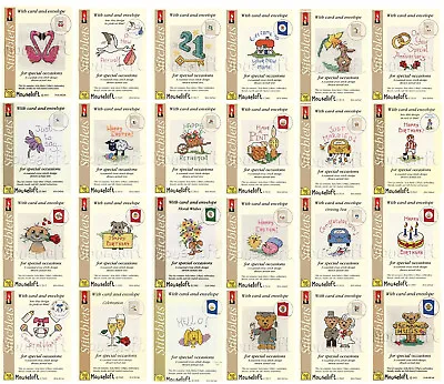 £3.49 • Buy British Mouseloft Greeting Card Occasions Fun Counted Cross Stitch Kits New