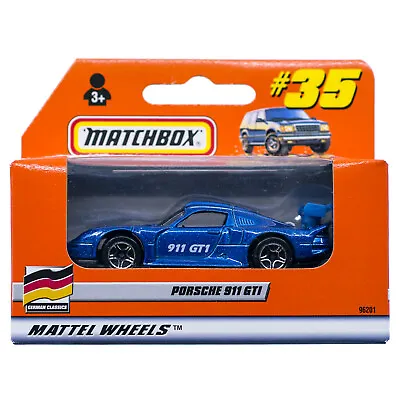 Matchbox #35/45 Porsche 911 GT1 Blue German Classics International Box 2000 • $9.99