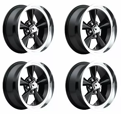 Set 4 US Mag U107 Standard 15x8 5x4.75 Gloss Black Wheels 15  1mm Rims • $764