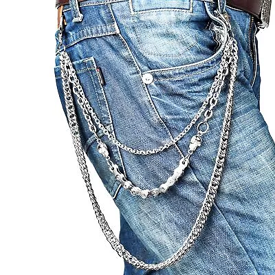 Heavy Biker Key Chain Pants Chain Belt Chain Wallet Chain Hip Hop Punk Jeans ... • $21.13