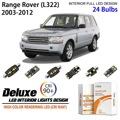 LED Interior Light Kit For Land Rover Range Rover 2003-2012 White Light Bulbs • $31.95