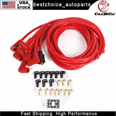 Spark Plug Wires Ignition Sets For Chevy BBC 350 454 GMC 90 Degree 8mm 4041 HEI • $32.85