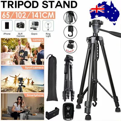 $19.50 • Buy Professional Camera Tripod Stand Mount Phone Holder For IPhone DSLR Travel AU