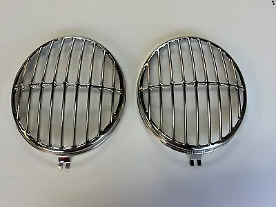 $99.95 • Buy Headlight Grilles Polished Stainless For VW Bus, Beetle, 356 Porsche. Sold As PR