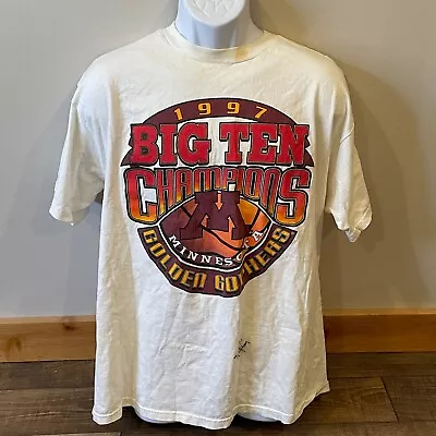 Vintage Autographed Minnesota Gophers 1997 Final Four Men's Basketball Shirt XL • $75